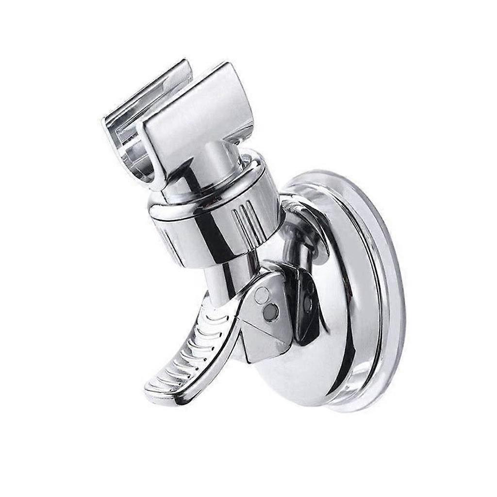 Handheld Shower Head Holder with Adjustable Vacuum Suction Mount, Rotatable ABS Plated Bracket