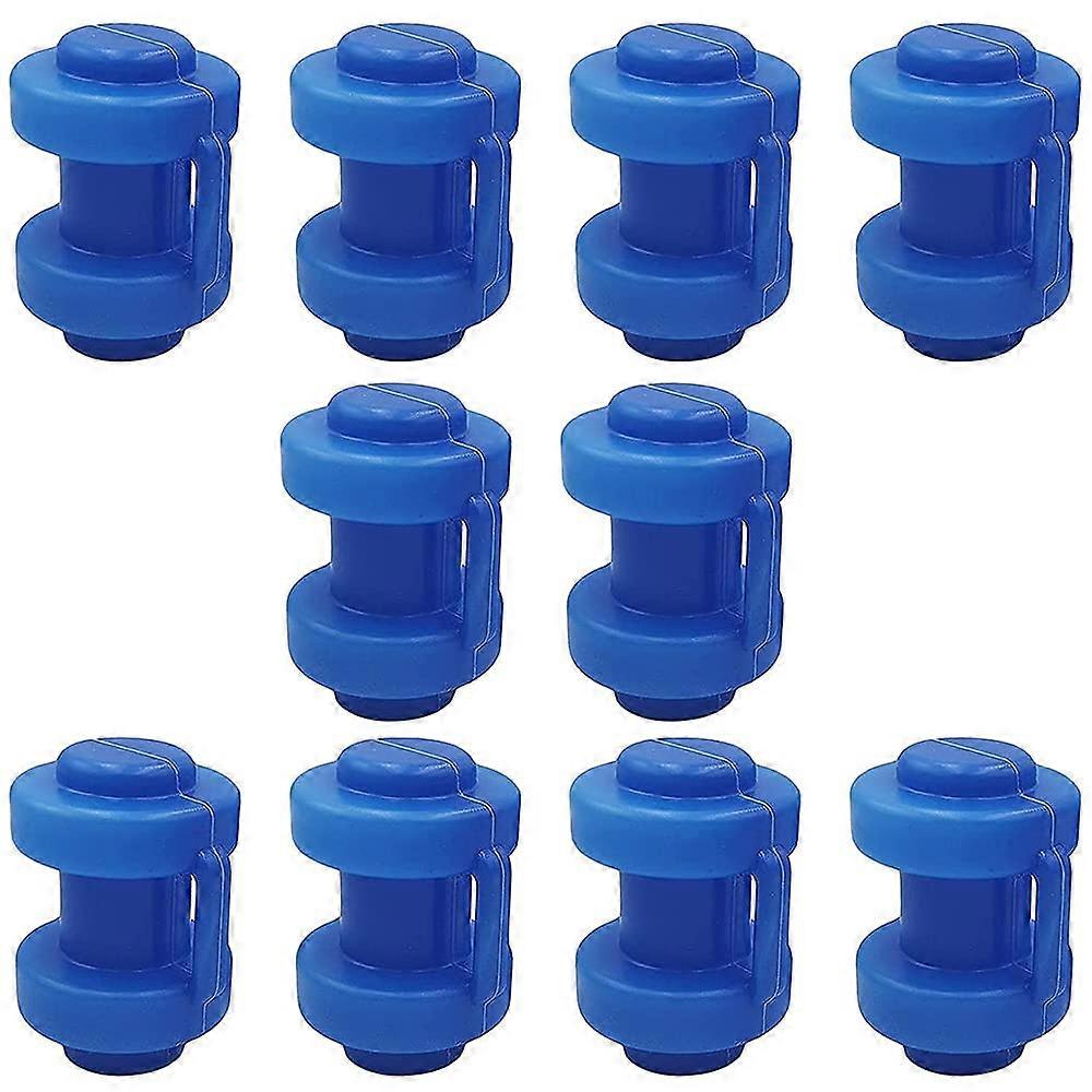 10Pcs 25mm Blue Durable Trampoline Pole Caps for Safety Net, Thickened PP  Caps Replacement