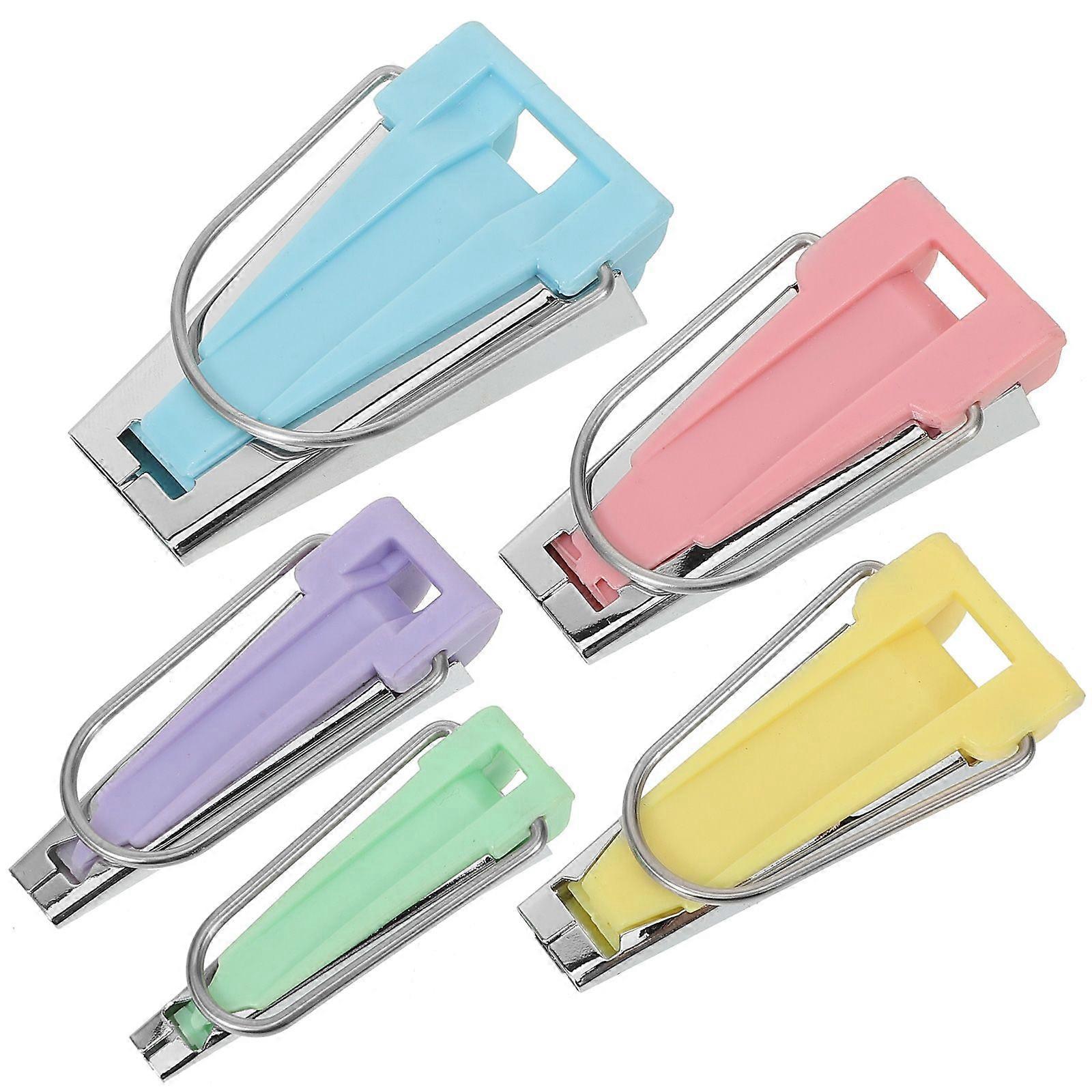 5Pcs Portable Bias Binding Maker Tools Practical Bias Tape Maker Bias Tape Tool Set Sewing Kit