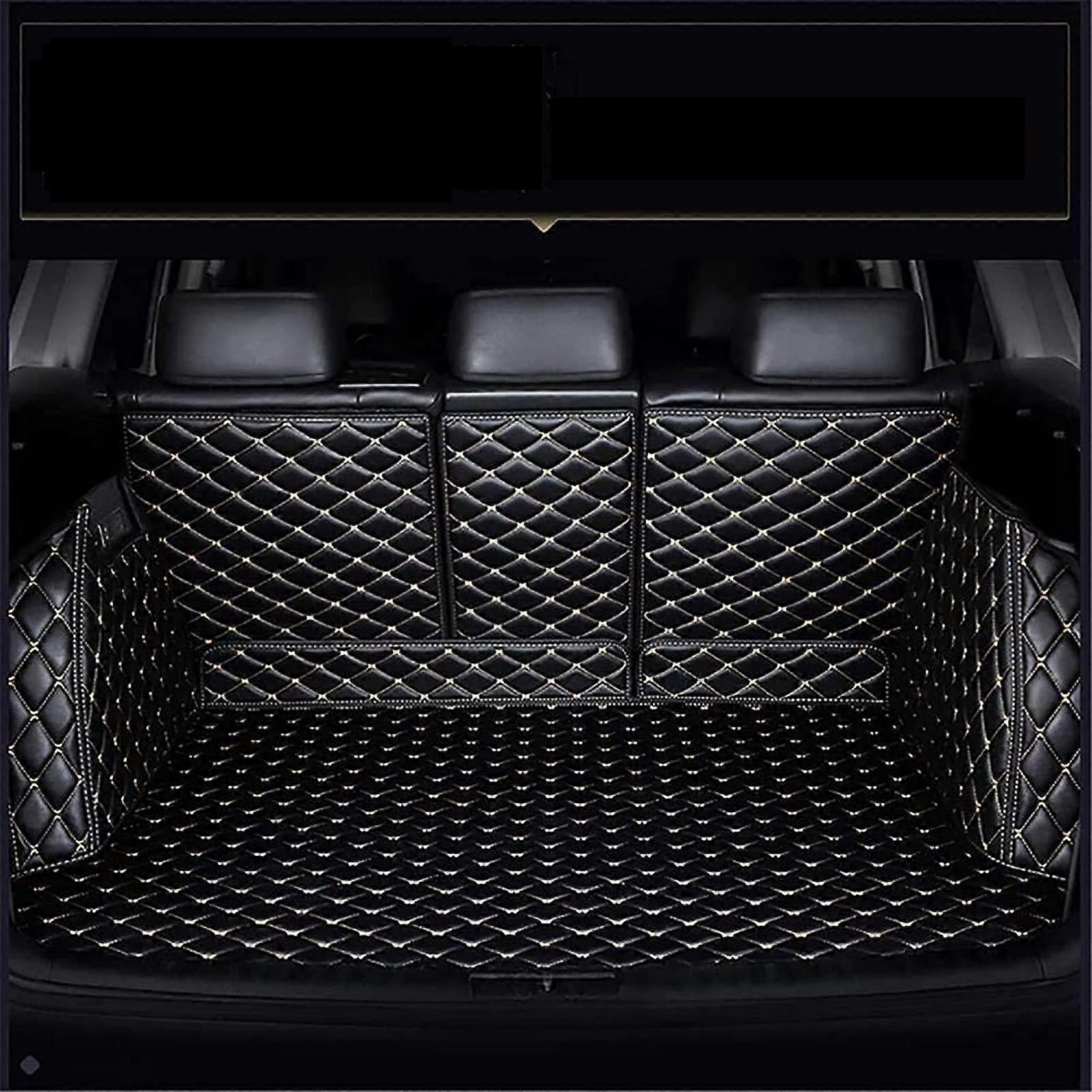 Waterproof Leather Car Trunk Mat for Mitsubishi Outlander PHEV 20162019, Full Coverage Boot Liner