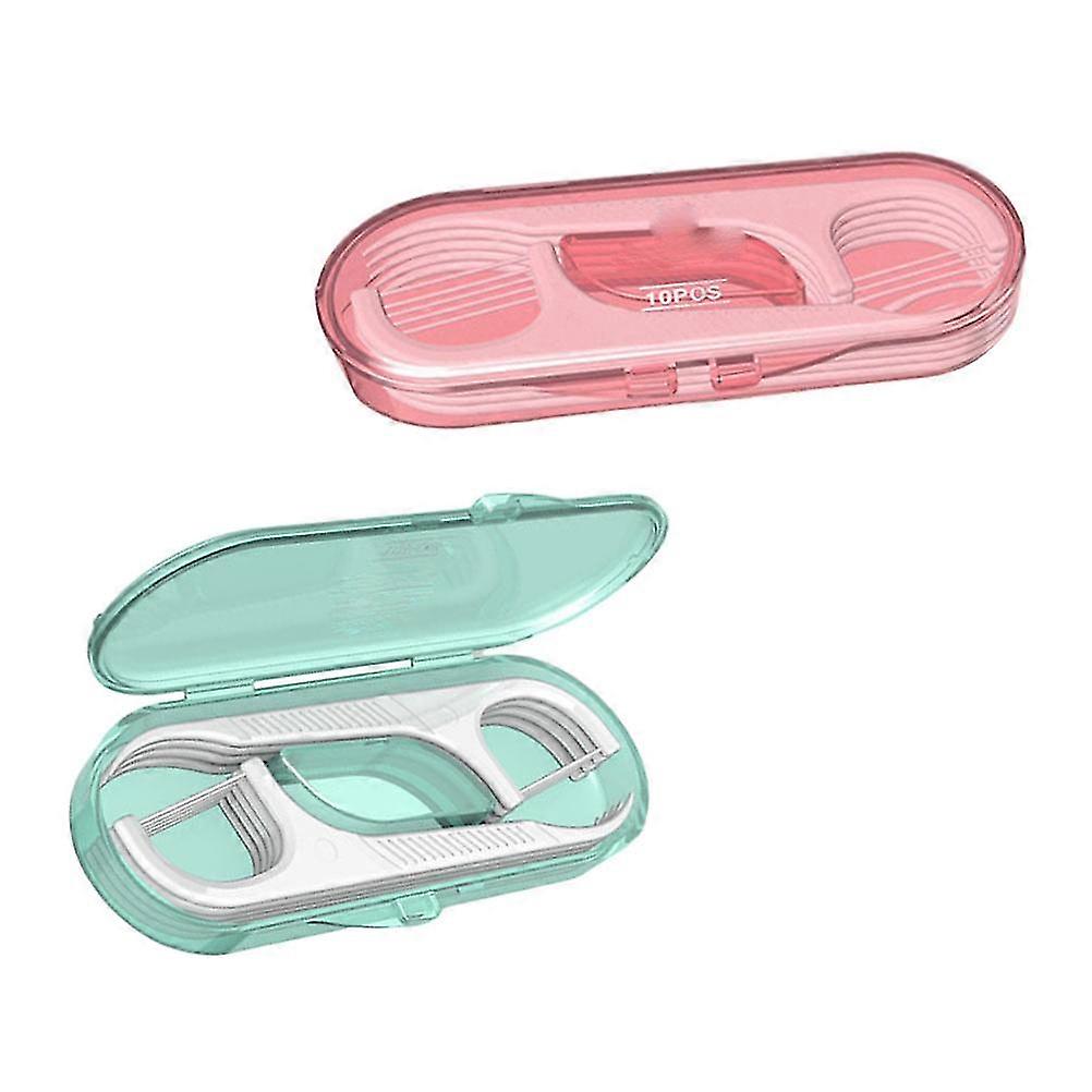 Floss Picks Disposable Teeth Oral Cleaning Tools with Storage Box 20Pcs
