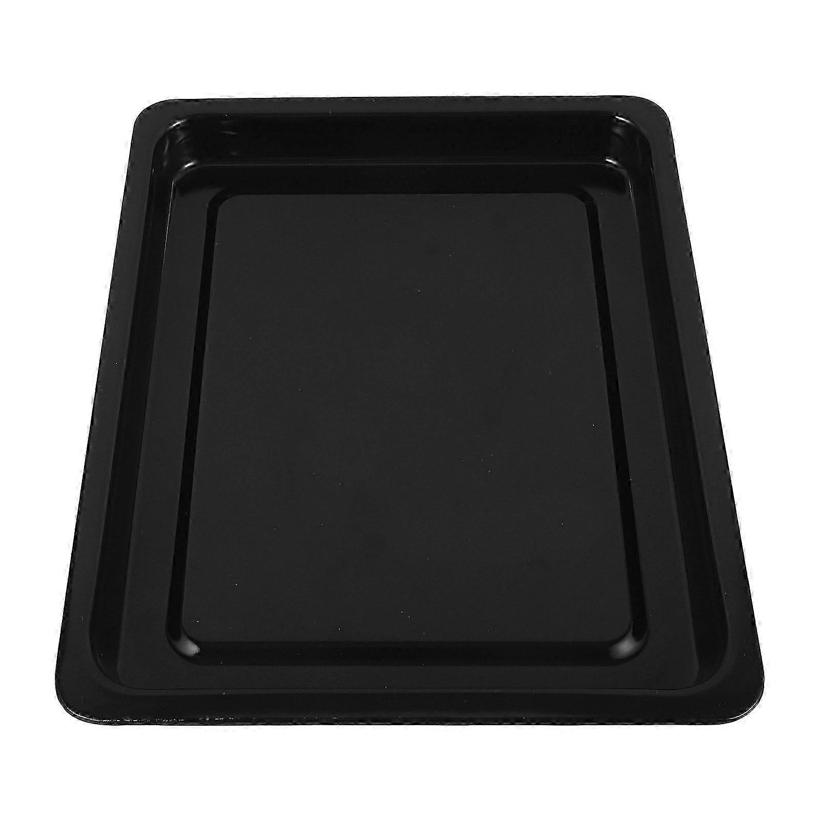 Multi-Purpose Enamelware Roasting Pan for Kitchen Use Black Baking Pan