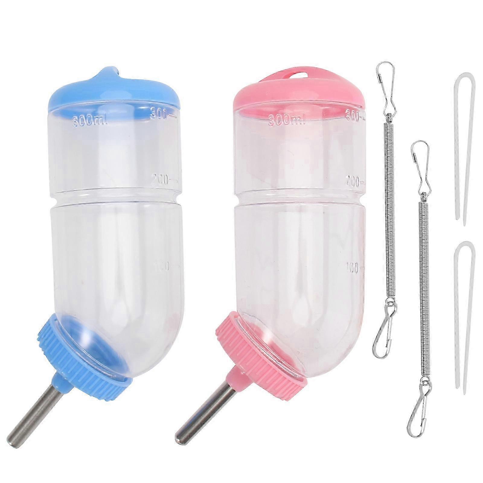 Pet Water Feeder Rabbit Drinking Fountain for 2Pcs Durable Use