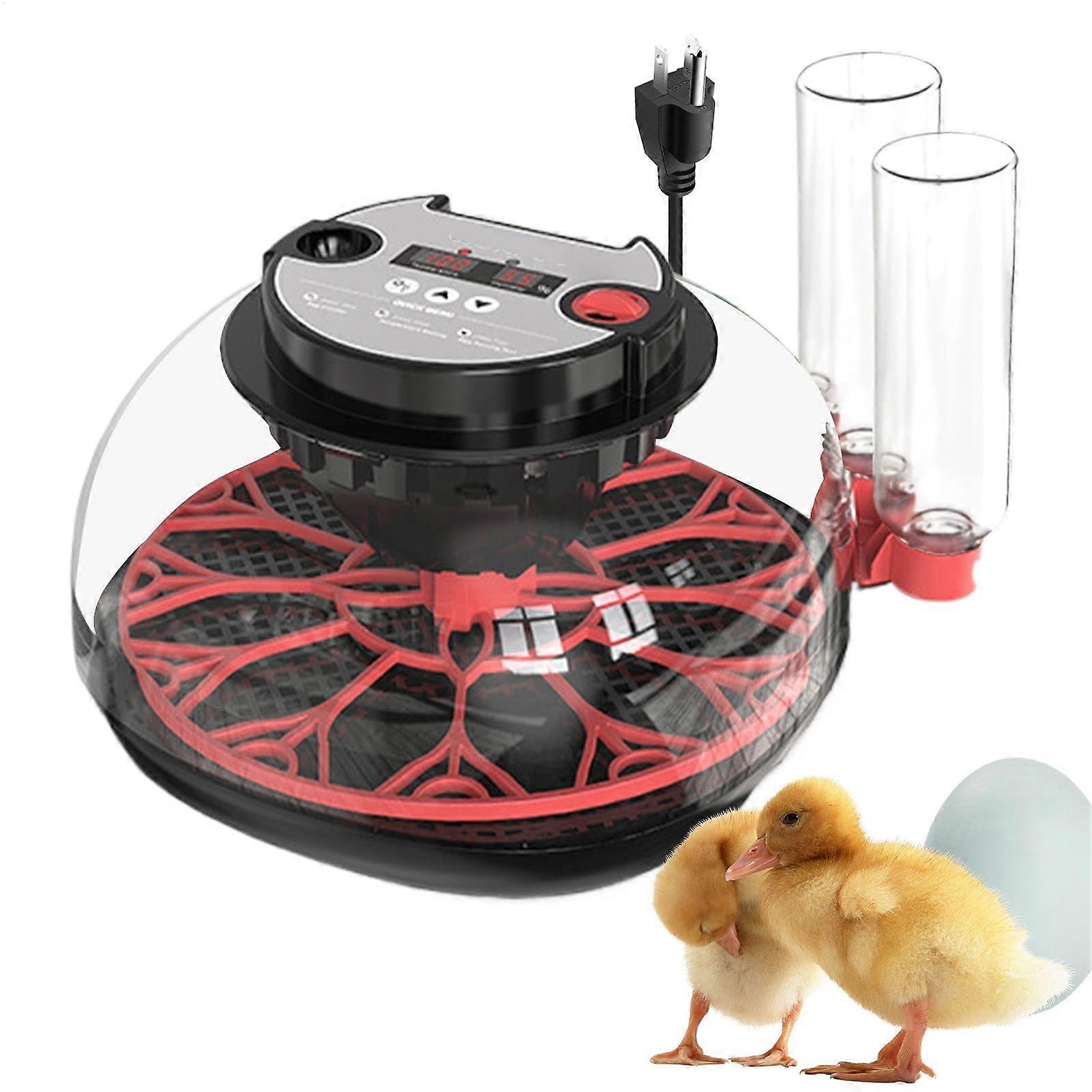 Automatic Egg Incubator with LED Candler, Intelligent Temp Control and Auto Turning for Poultry