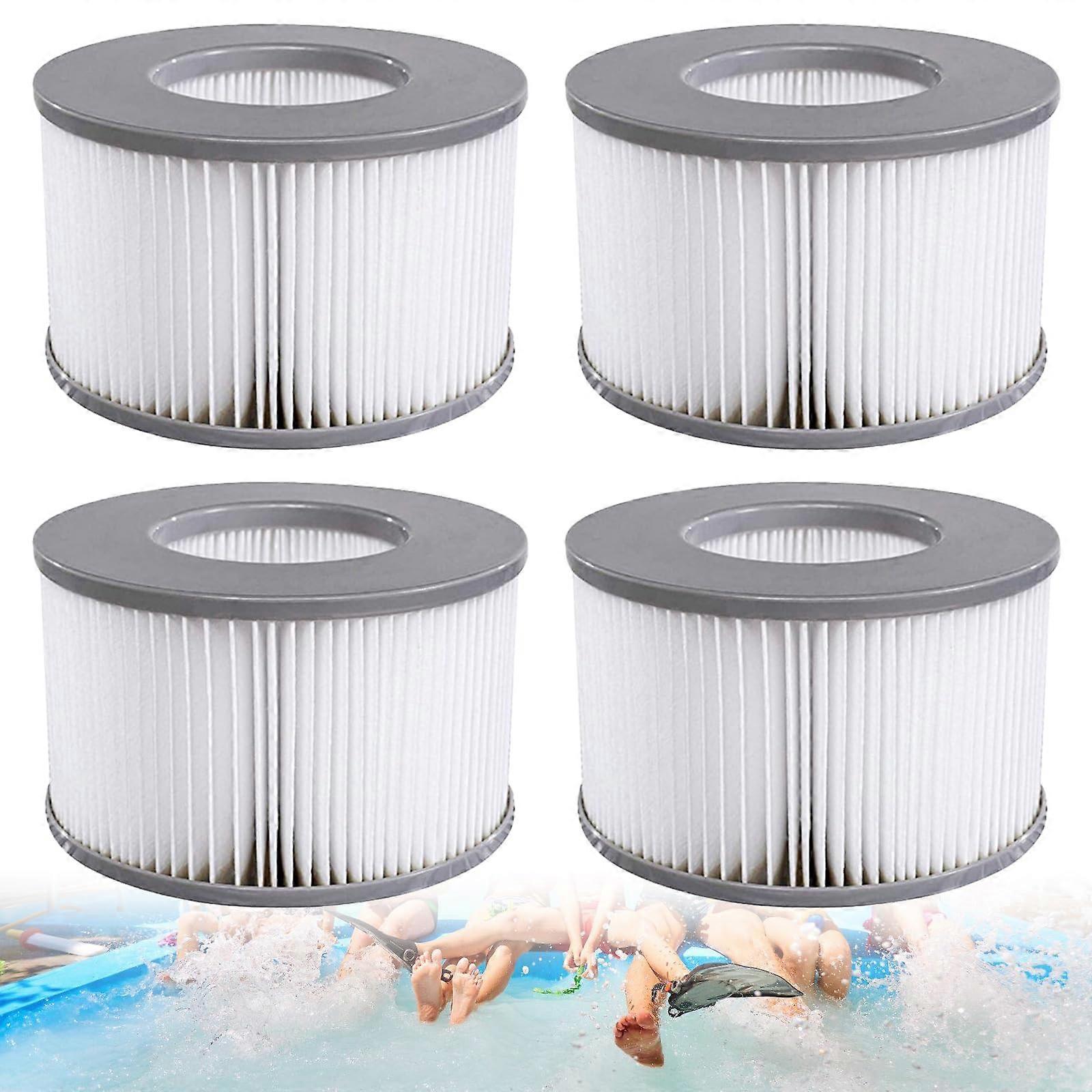 Spa Filter Cartridge 4 Pack, Compatible with Whirlpool, Efficient Debris Removal, Reusable Design