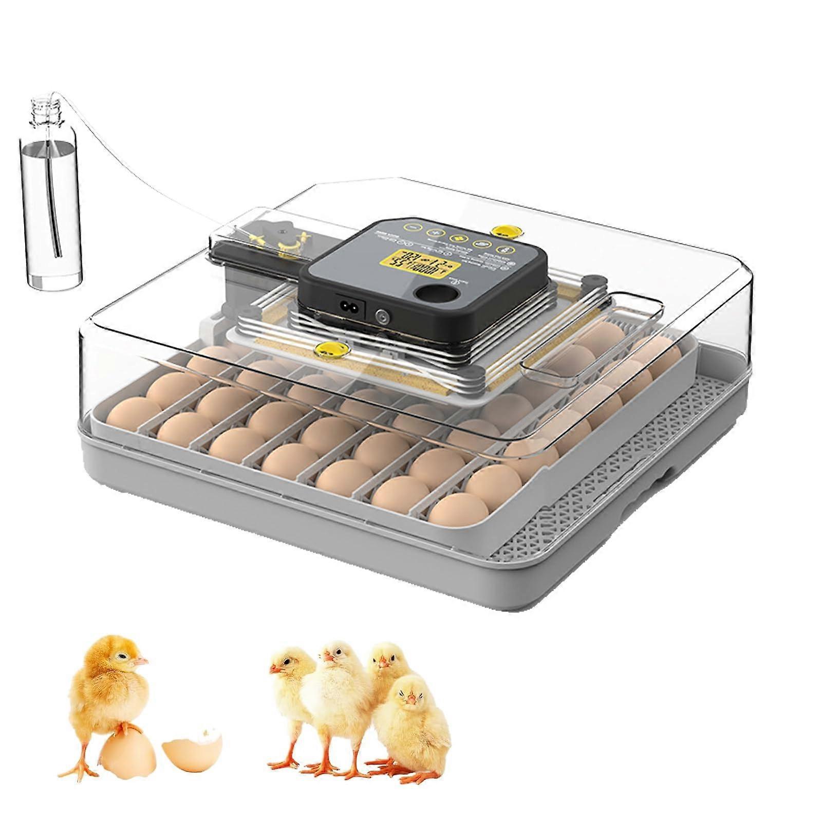 48 Egg Automatic Incubator with Humidity Control, Auto Turning, LED Tester for Chicken Duck Quail