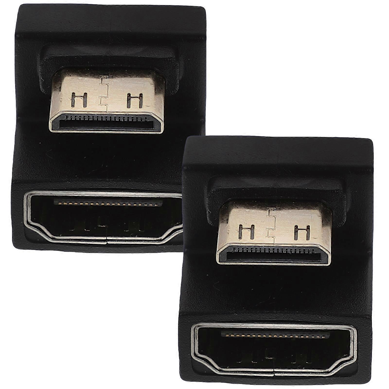 Right Angle Video Connector Video Extension Converter Adapter TV Coupler 10Pcs