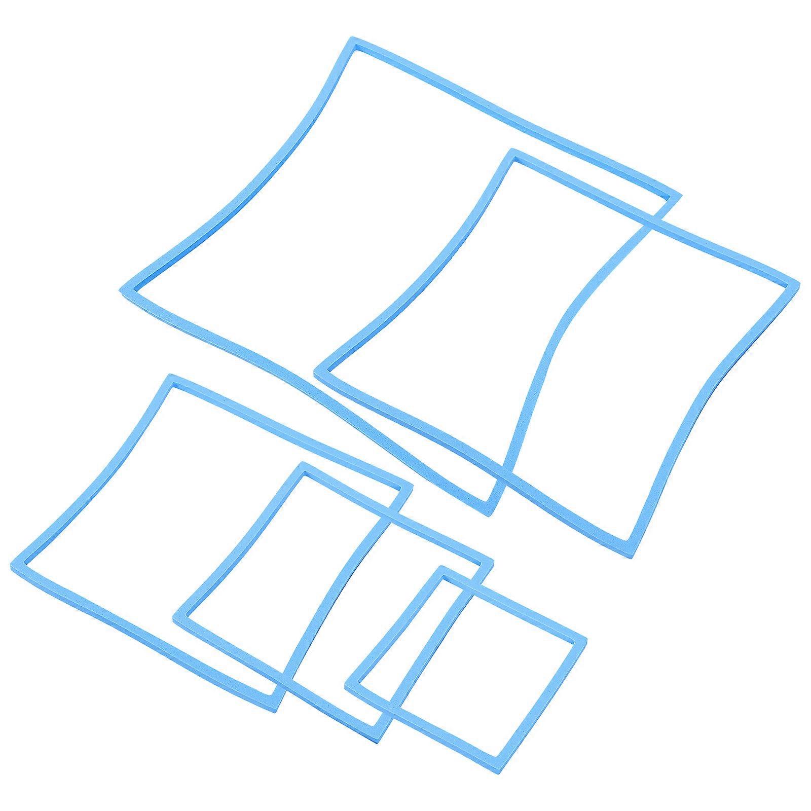 Fish Feeding Ring Aquarium Floating Plant Ring 5Pcs Durable Blue Eva