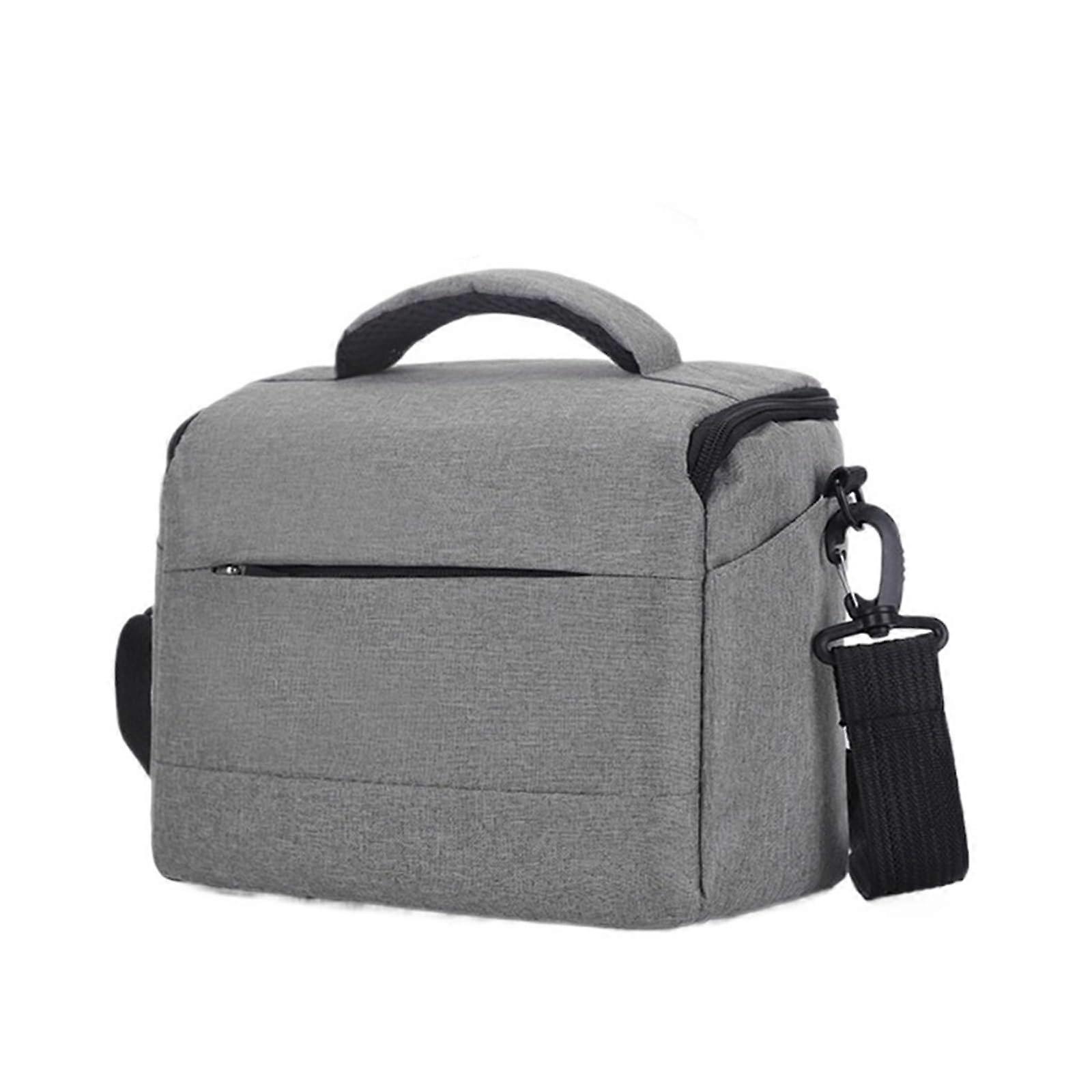 Waterproof DSLR Camera Shoulder Bag with Shockproof Protection and Adjustable Strap Grey