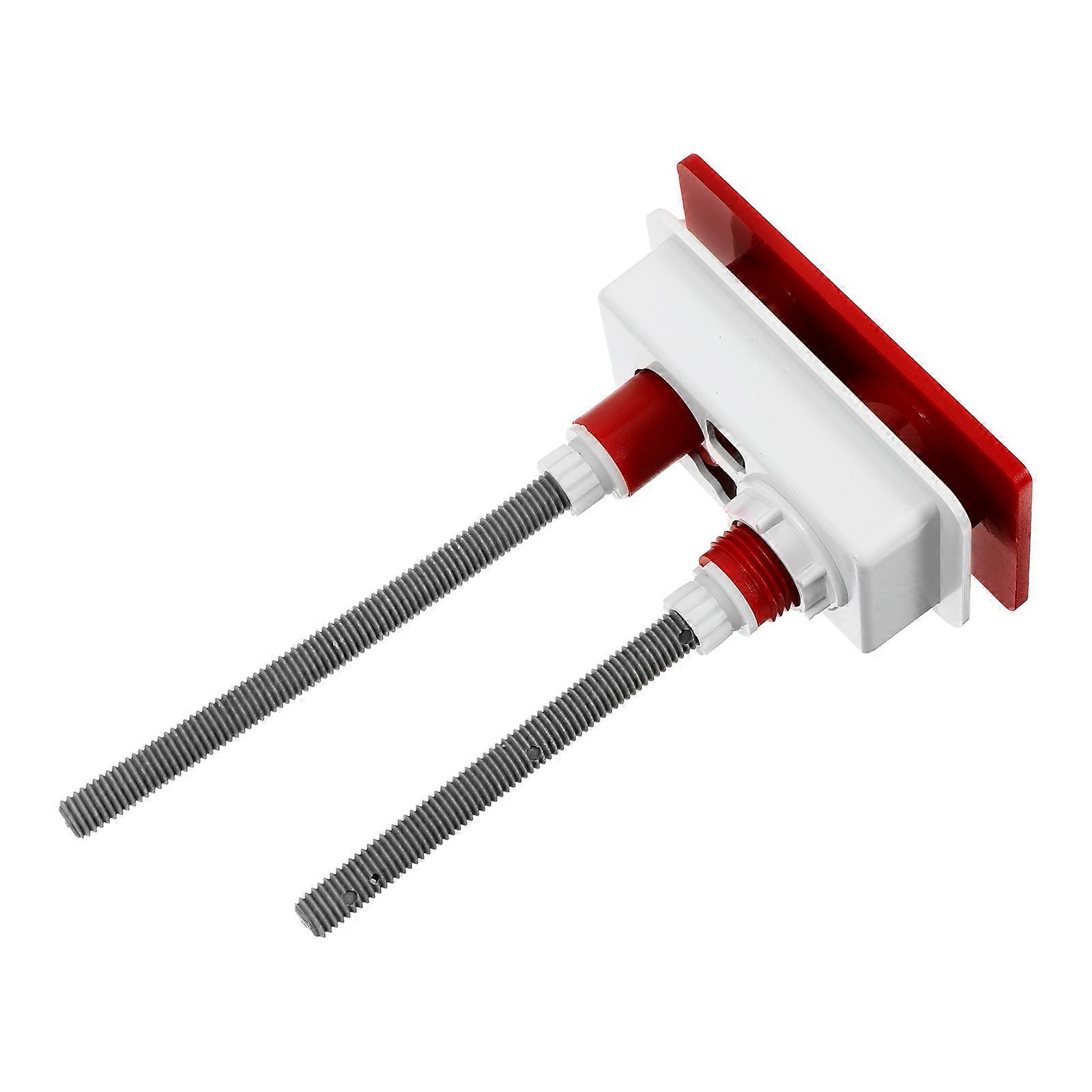 Toilet Flushing Button For Bathroom Use Red Round Dual Control Design 1Pack