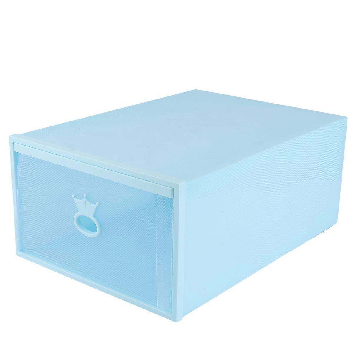 Thickened Shoes Case for Storage with Blue Plastic Drawer Container