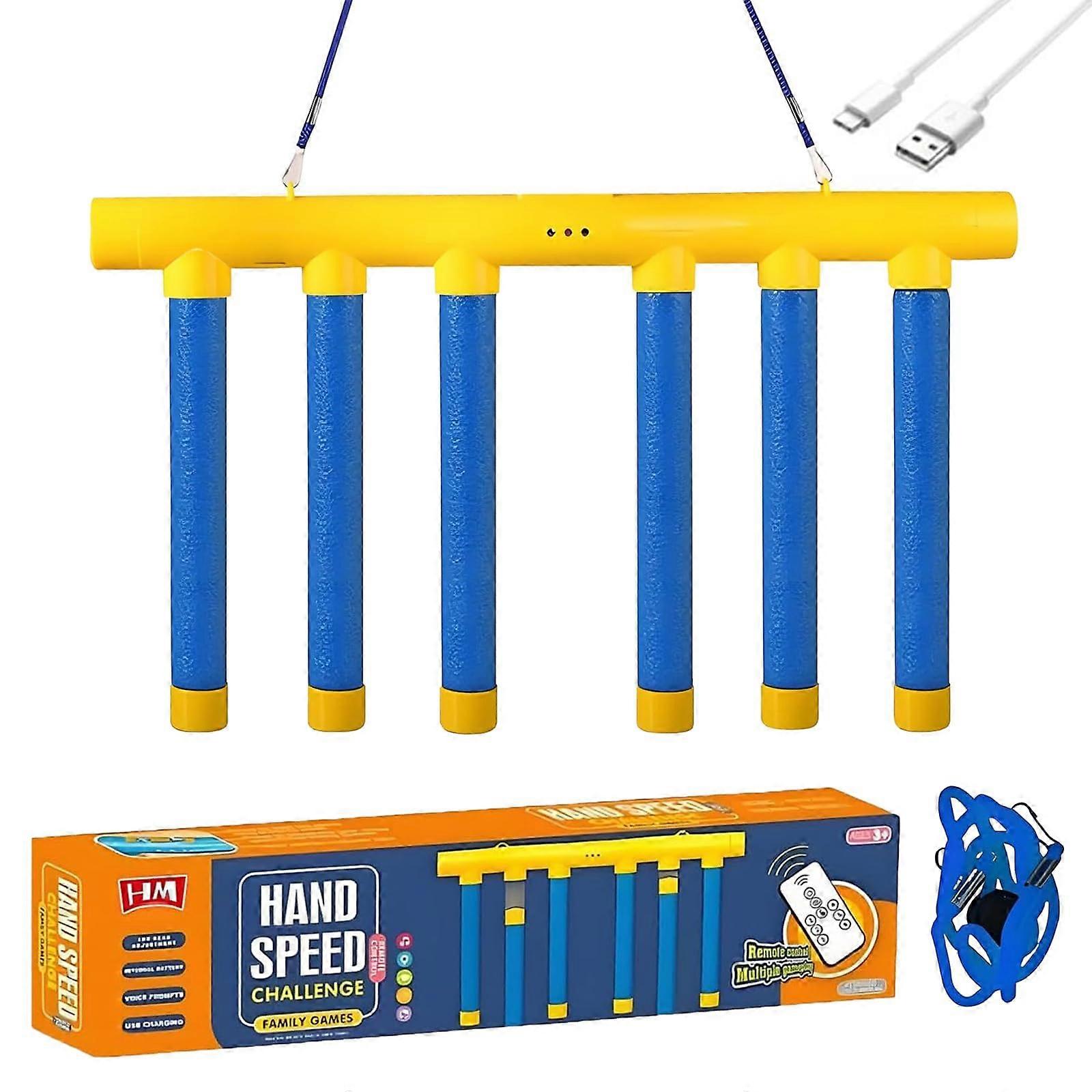 Reaction Training Game with Adjustable Speed Modes, Tabletop Hand Eye Coordination Toy, Blue