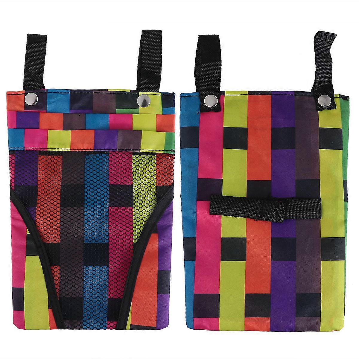 Bicycle Hanging Bag Front Basket Multi-Pockets 4Pcs Set