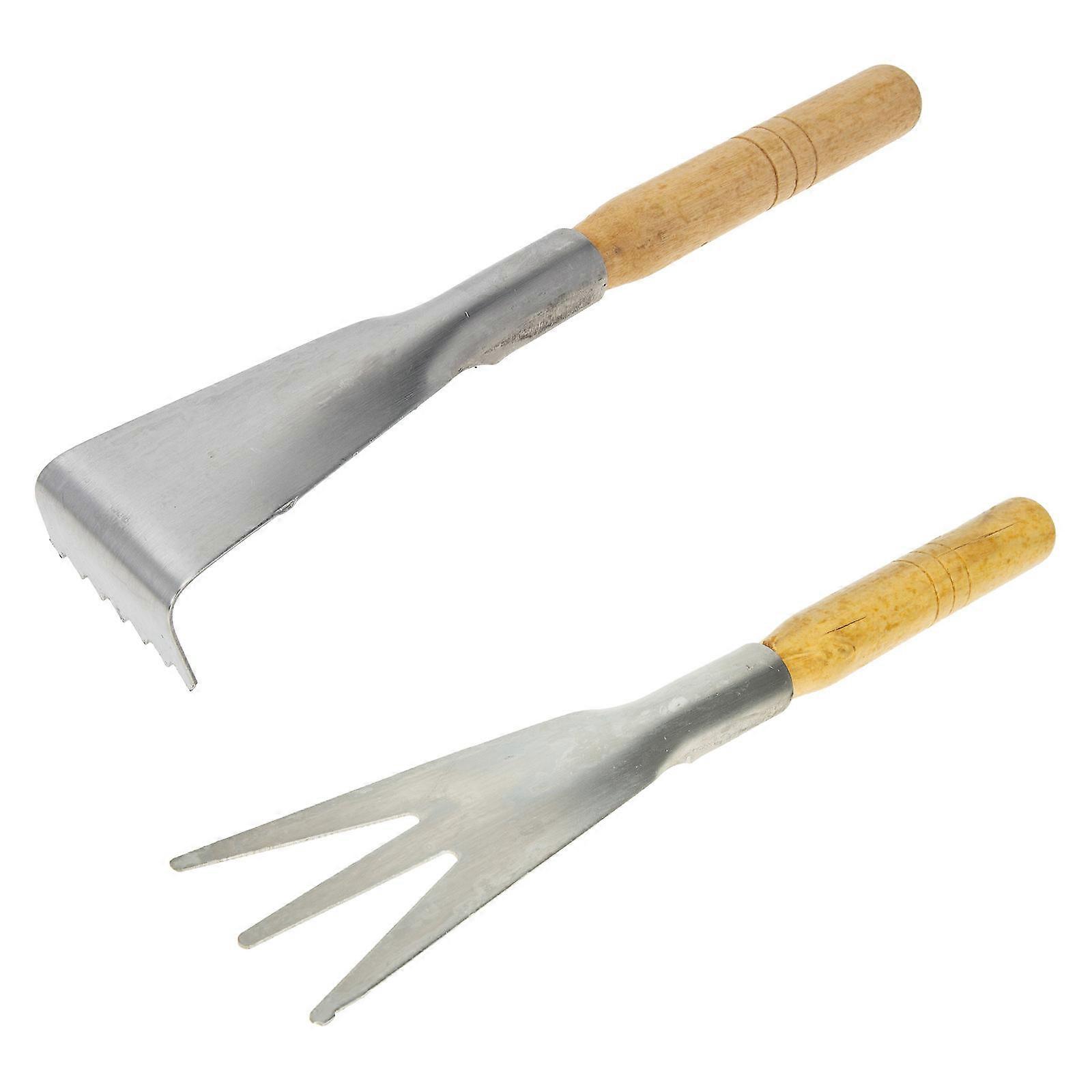 Gartenschaufeln mit Holzgriff, 2-teiliges Set
