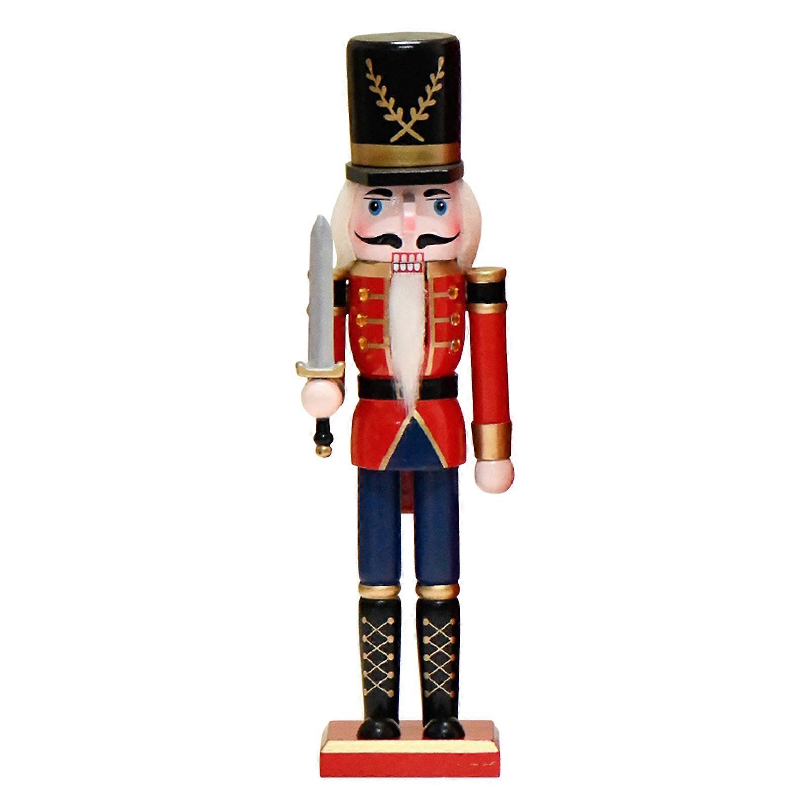 Christmas Nutcracker Puppet Figurine for Tabletop Decoration