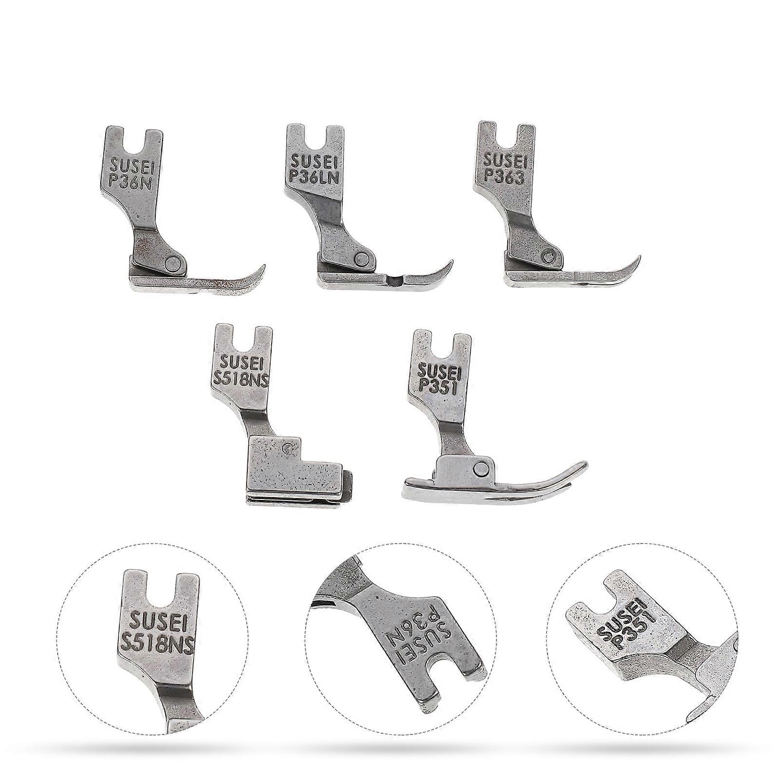 5 Pcs Presser Foot Set Pressure Sewing Machine Attachment