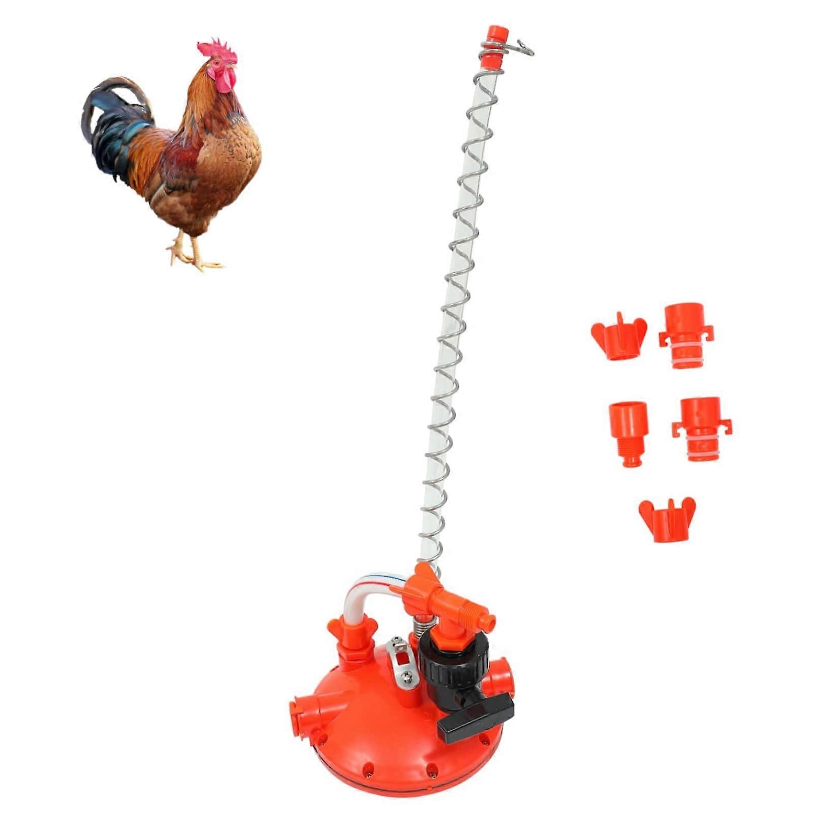 Adjustable Poultry Water Pressure Regulator with Hose, Precise Control for Chicken Drinker System
