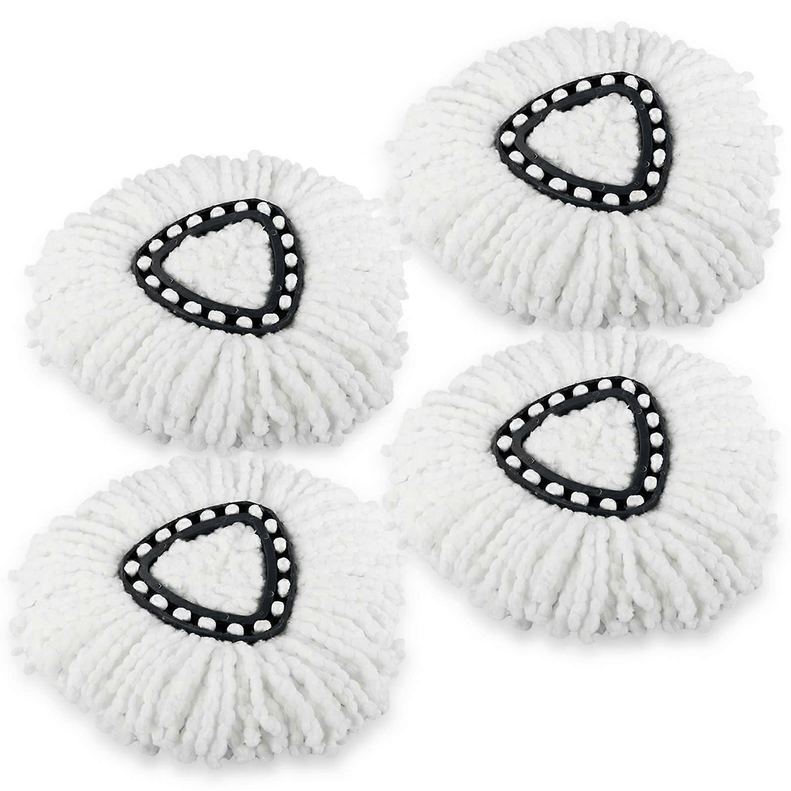 4 Pack Spin Mop Refill Replacement Head Compatible with Ocedar EasyWring Spinning Mop - Microfiber Mop Replace Heads