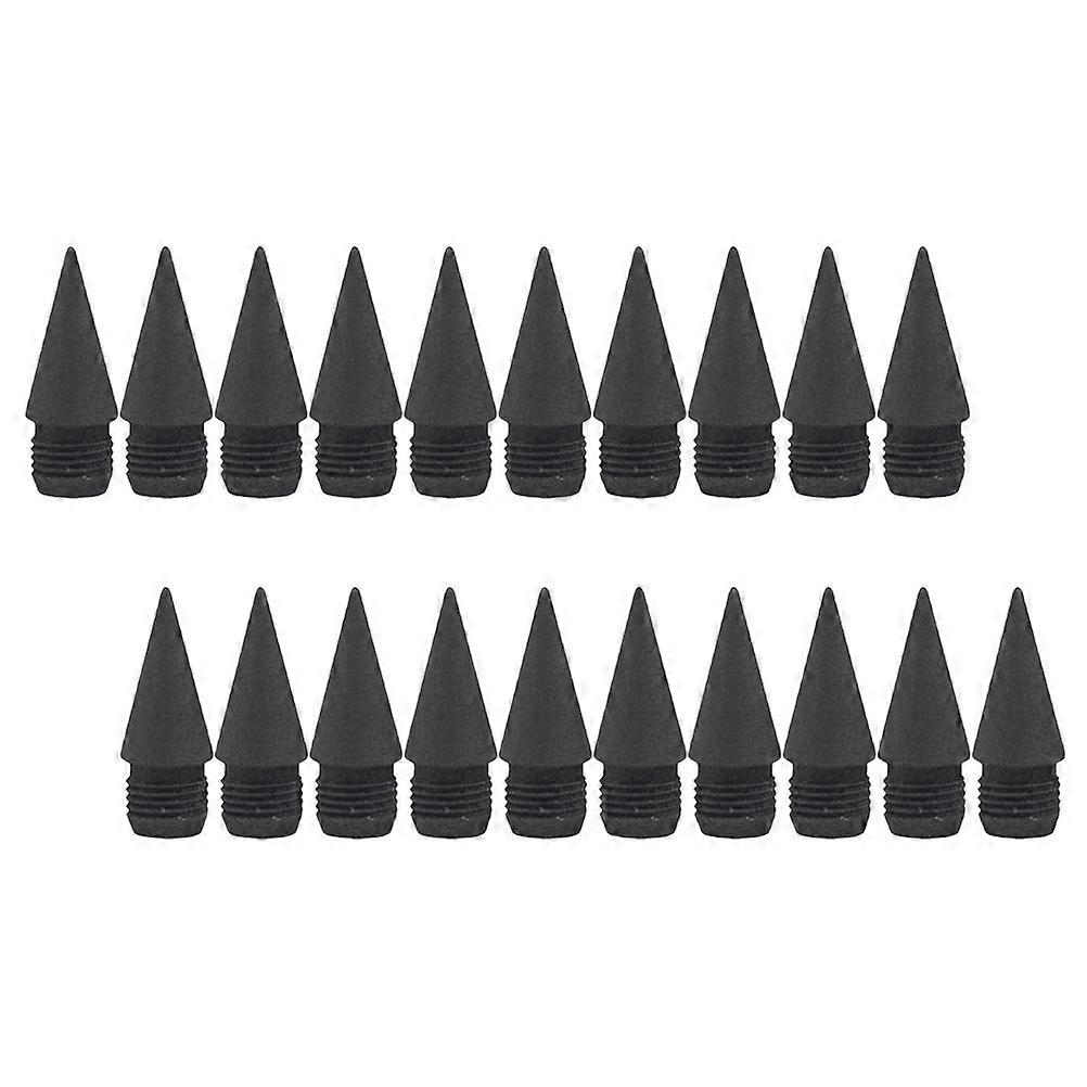 Black Everlasting Pencil Tips Replaceable for Writing 60Pcs