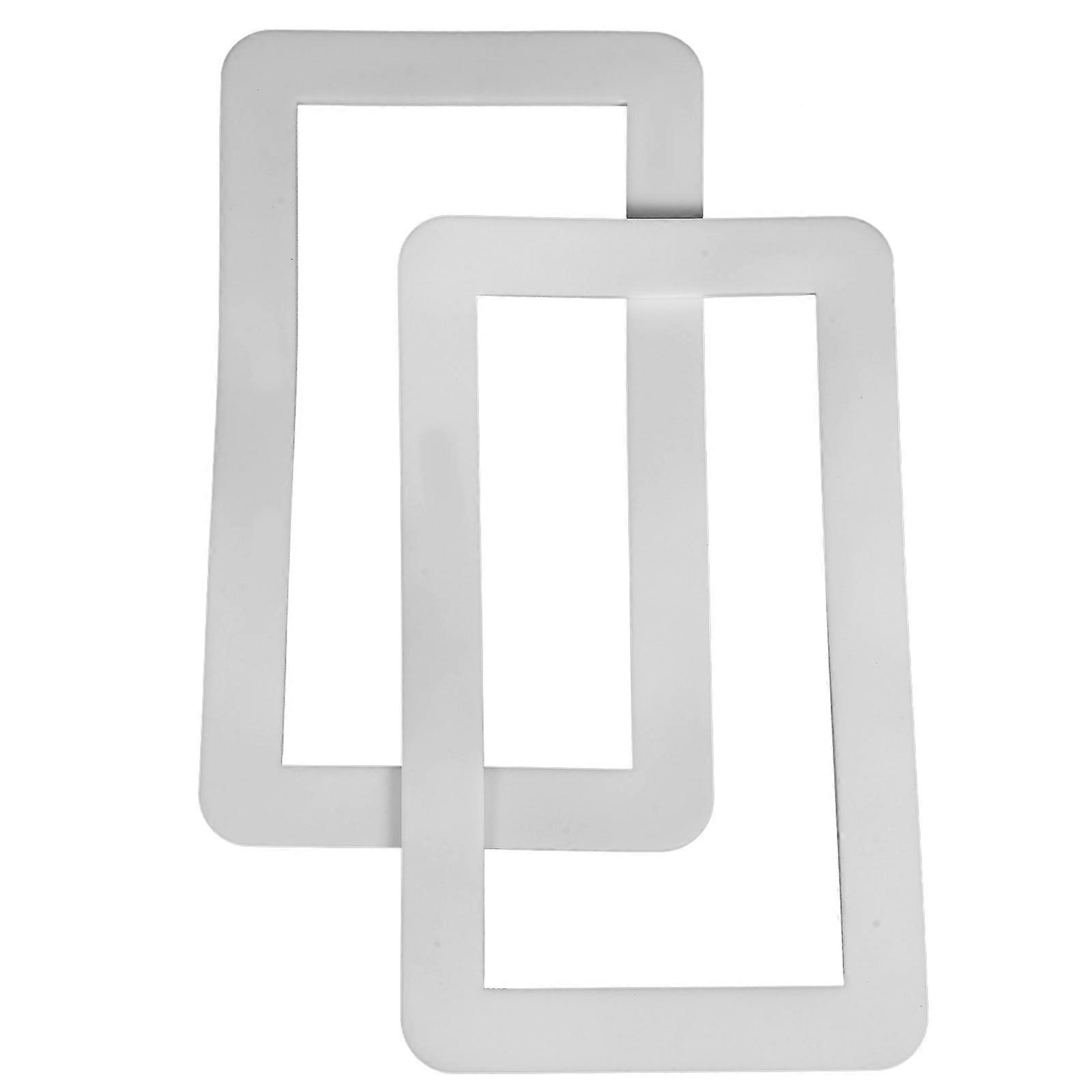 Switch Protector Switch Plate Cover for Daily Use 2Pcs Silicone White