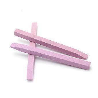 2pcs Double-sided Nail Files Manicure Nail Buffers Sanding Blocks Nail Pedicure Tools(Pink)