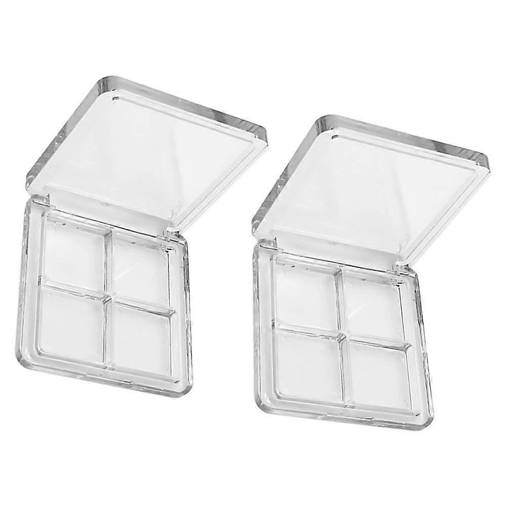 DIY Empty Eyeshadow Boxes Transparent with 6Pcs for Makeup Storage