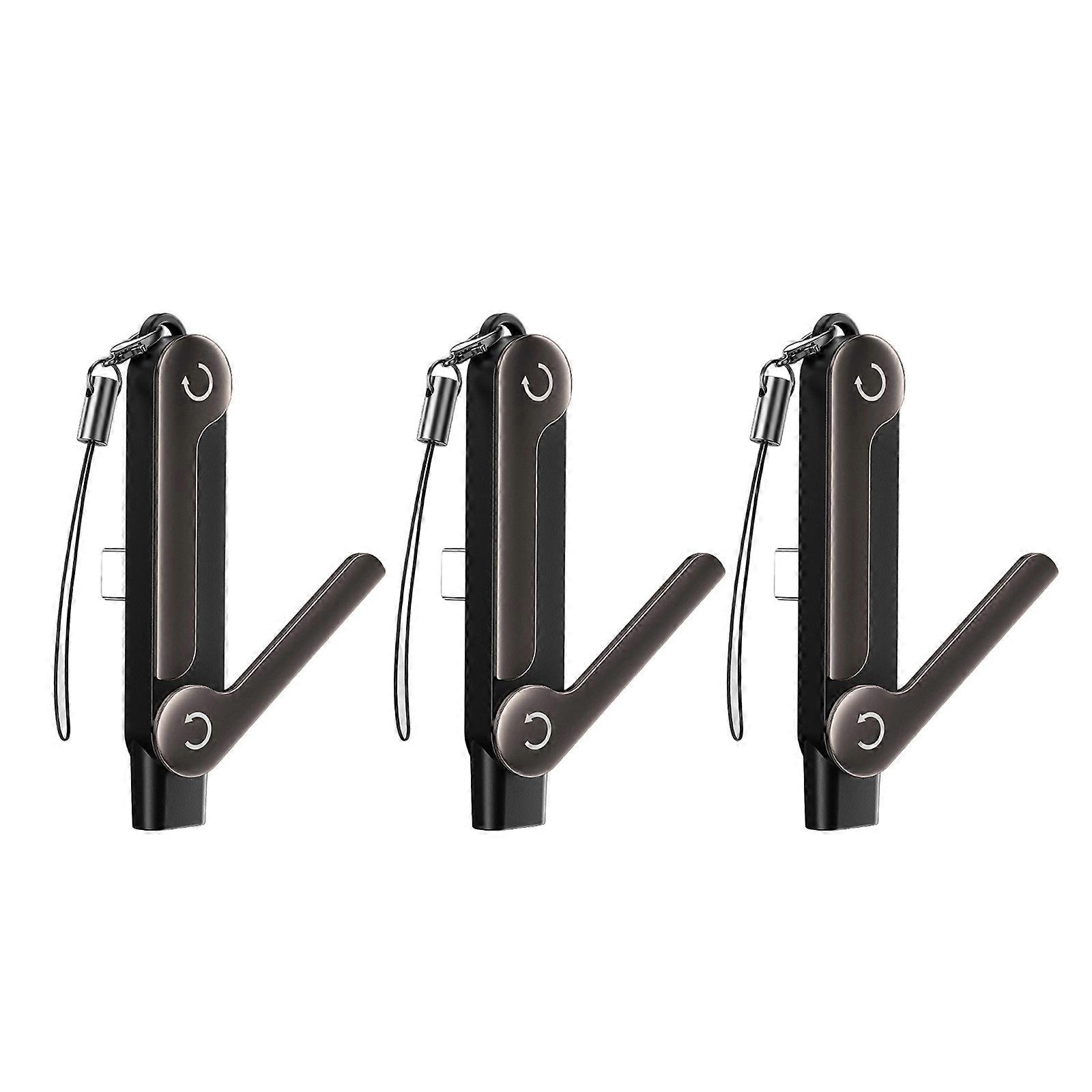 Adjustable Type C Phone Holder Adapter With 240WPD Fast Charging Technology For HandsFree Viewing Multicolor
