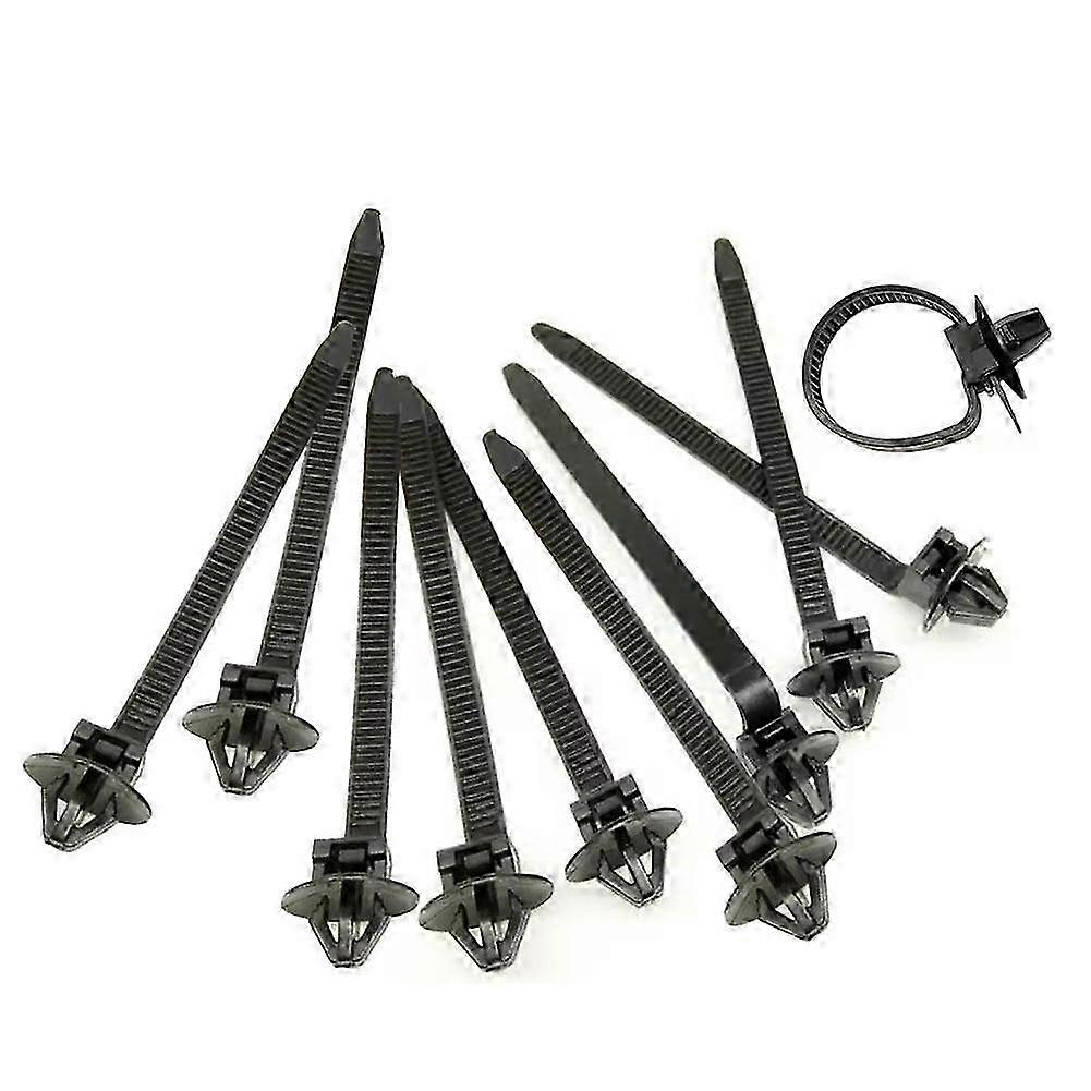 Push Mount Cable Ties Winged / Car Chassis Nylon Zip Tie Fixing