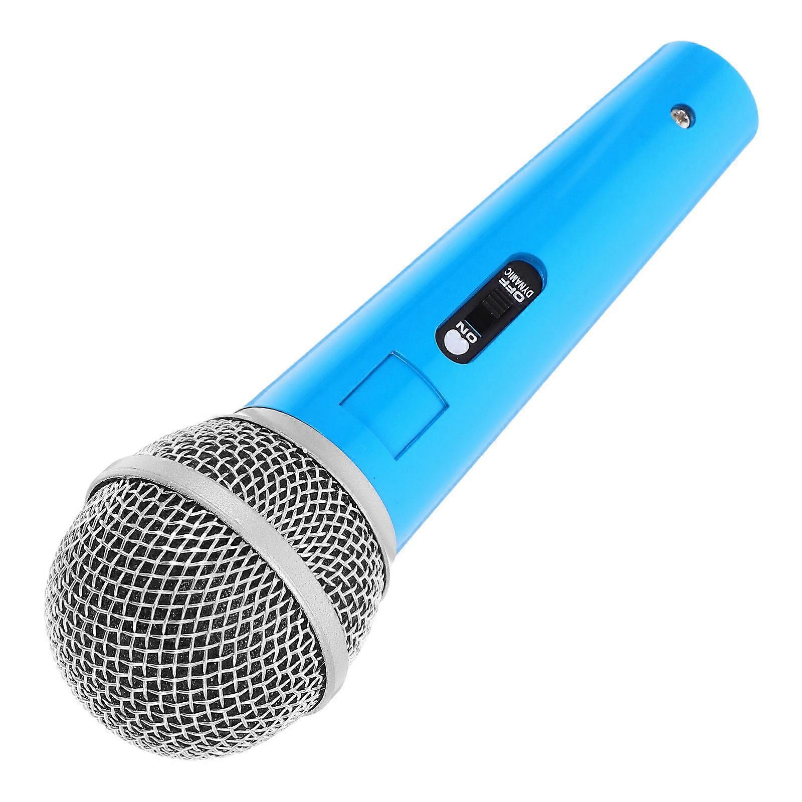 Simulation Microphone Model Lightweight Plastic Mic Prop for Kids Stage Performance Accessory