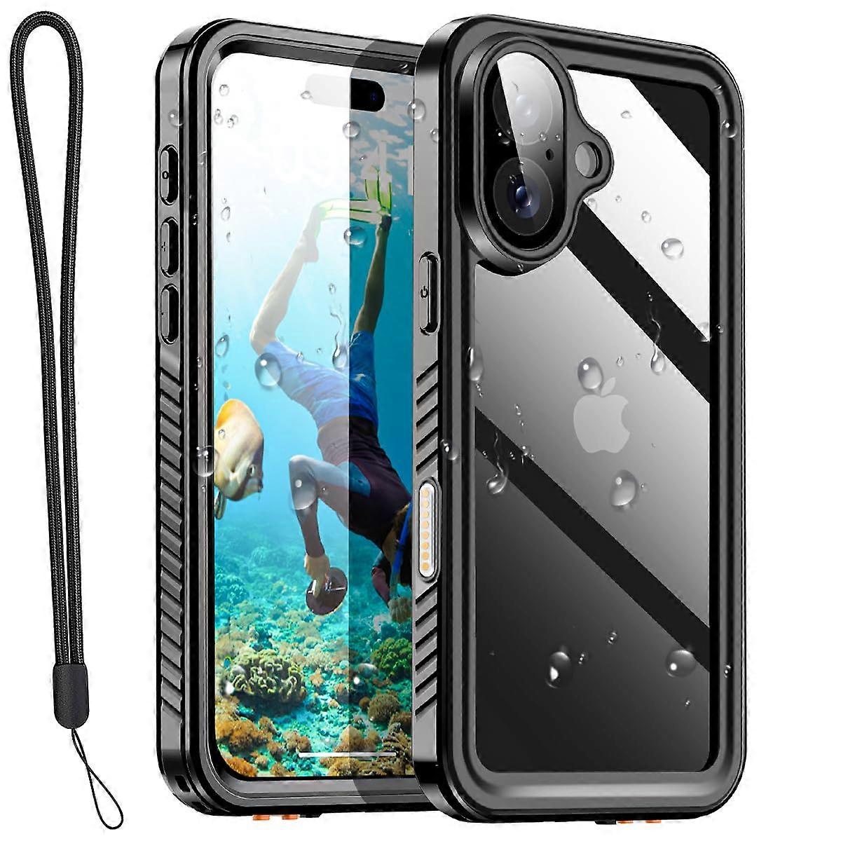 Waterproof Case with Lanyard Compatible with iPhone 17