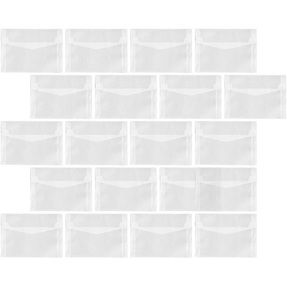 Translucent Paper Cards Wrapping Envelopes for Party Use 20Pcs Set
