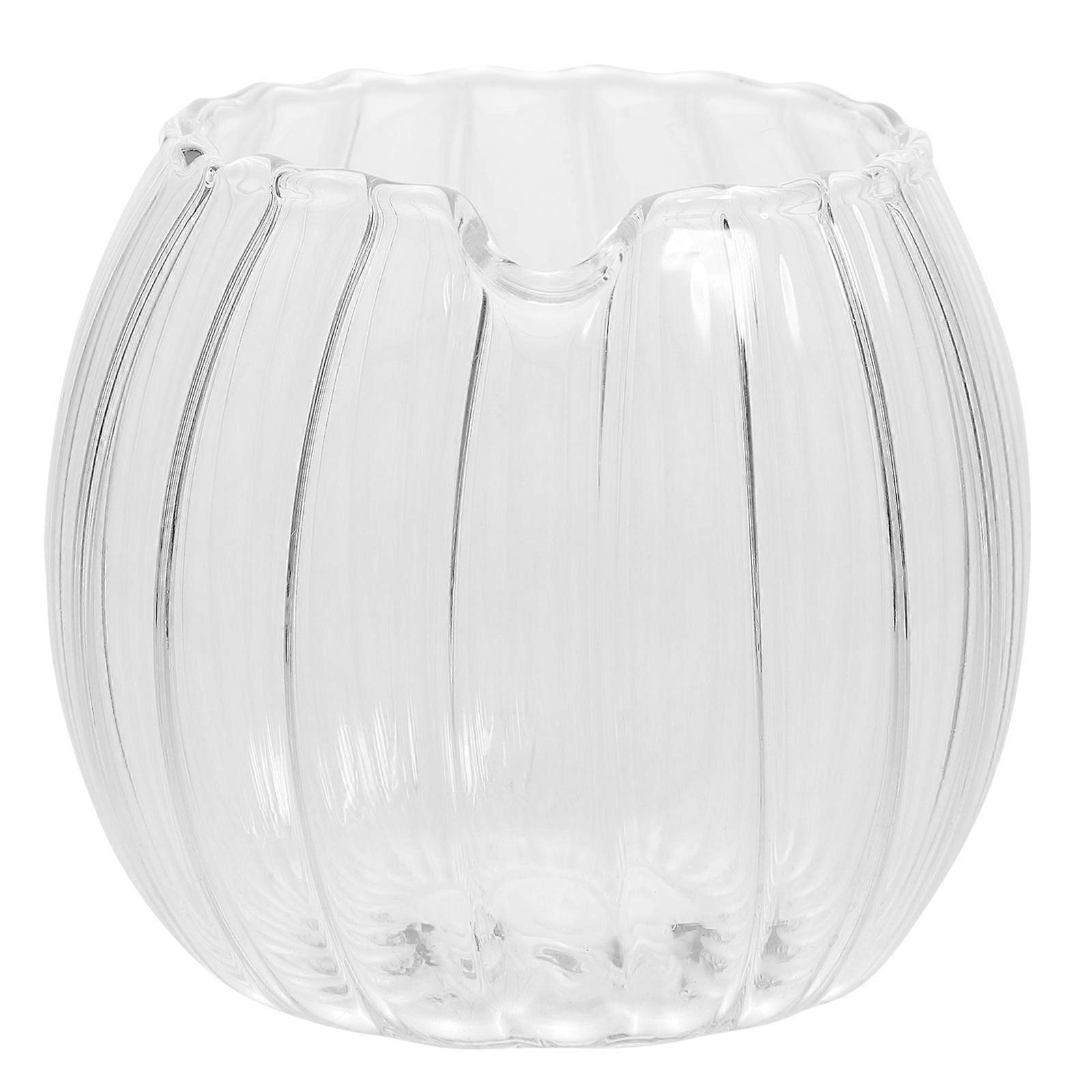 Milk Creamer Pitcher Small Vertical Stripes Tableware Suitable for Cafe 1Pack
