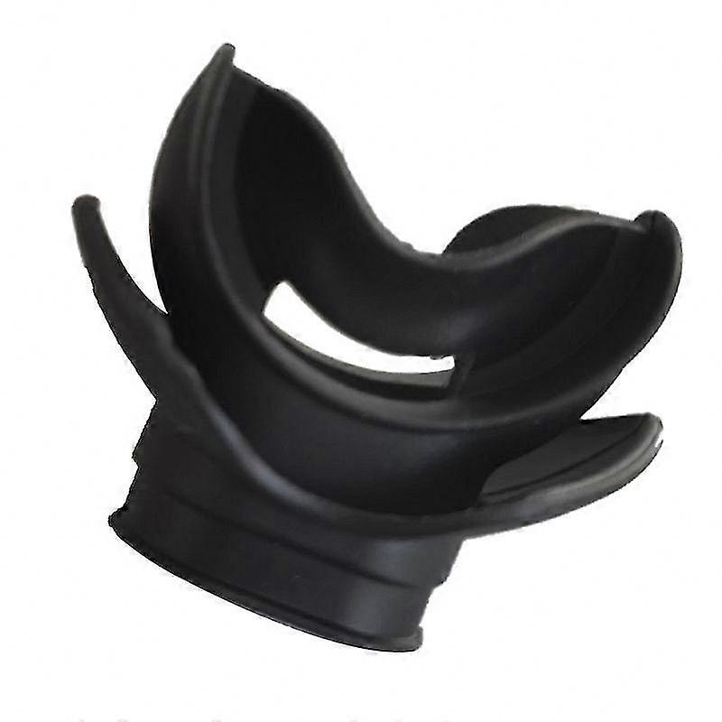 Black Silicone Diving Moutiece Regulator with Moldable Bite Design