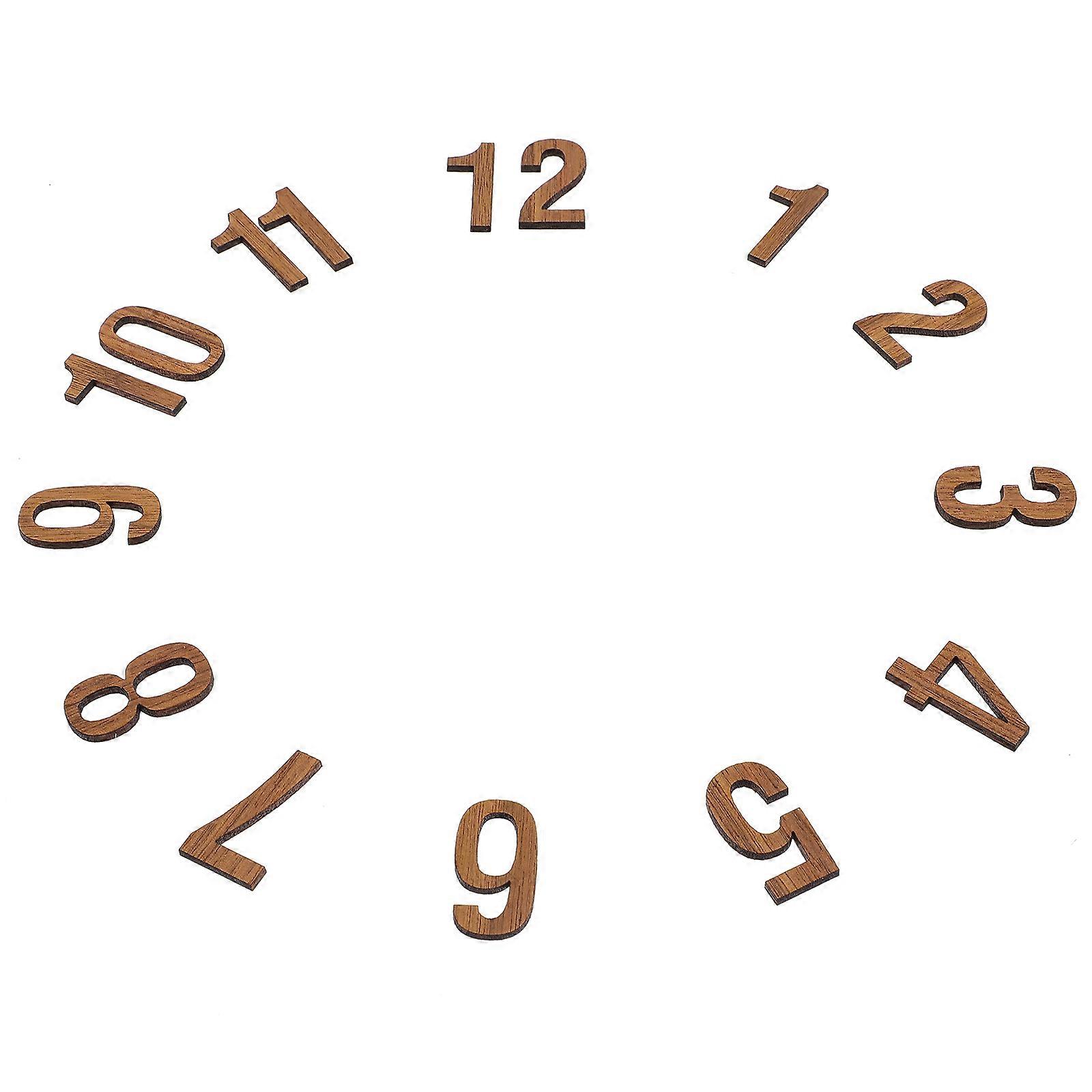 12pcs Wall Clock Numerals Clock Replacement Arabic Number Clock Accessories