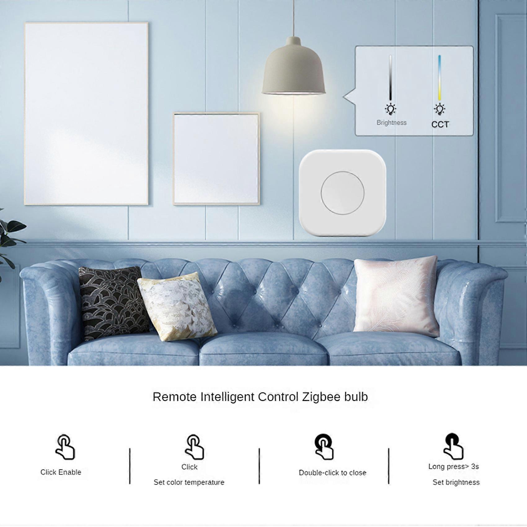 4 Tuya ZigBee Button Smart Home Scene Switch Multi-Scene Linkage Wireless Remote Control Intelligent with Zigbee Gateway