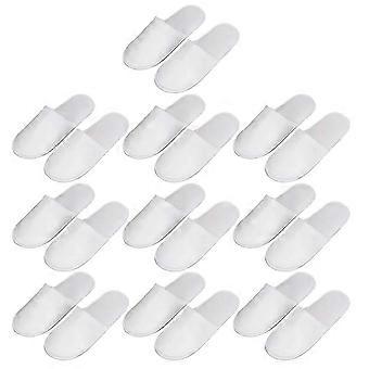 10 Pairs Slippers Indoor Disposable Spa Slippers Travel Slipper Disposable House Slippers Single- Use Slipper One- Time Slipper