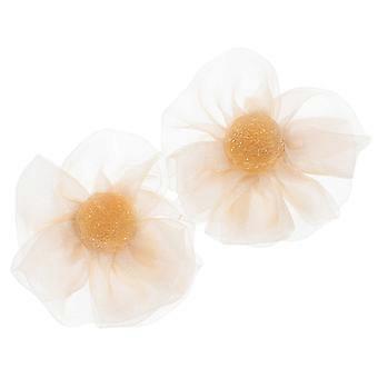 2pcs Detachable Fabric Flower Shoe Clips for High Heels Wedding Bridal Shoe Rose Decorations Fashionable Accessories for Women
