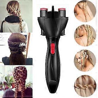Automatische haarvlecht, elektrische haarvlechtmachine haardraaiers met 360 graden roteert haarcliphoofd voor haar diy, magische roller styling tool