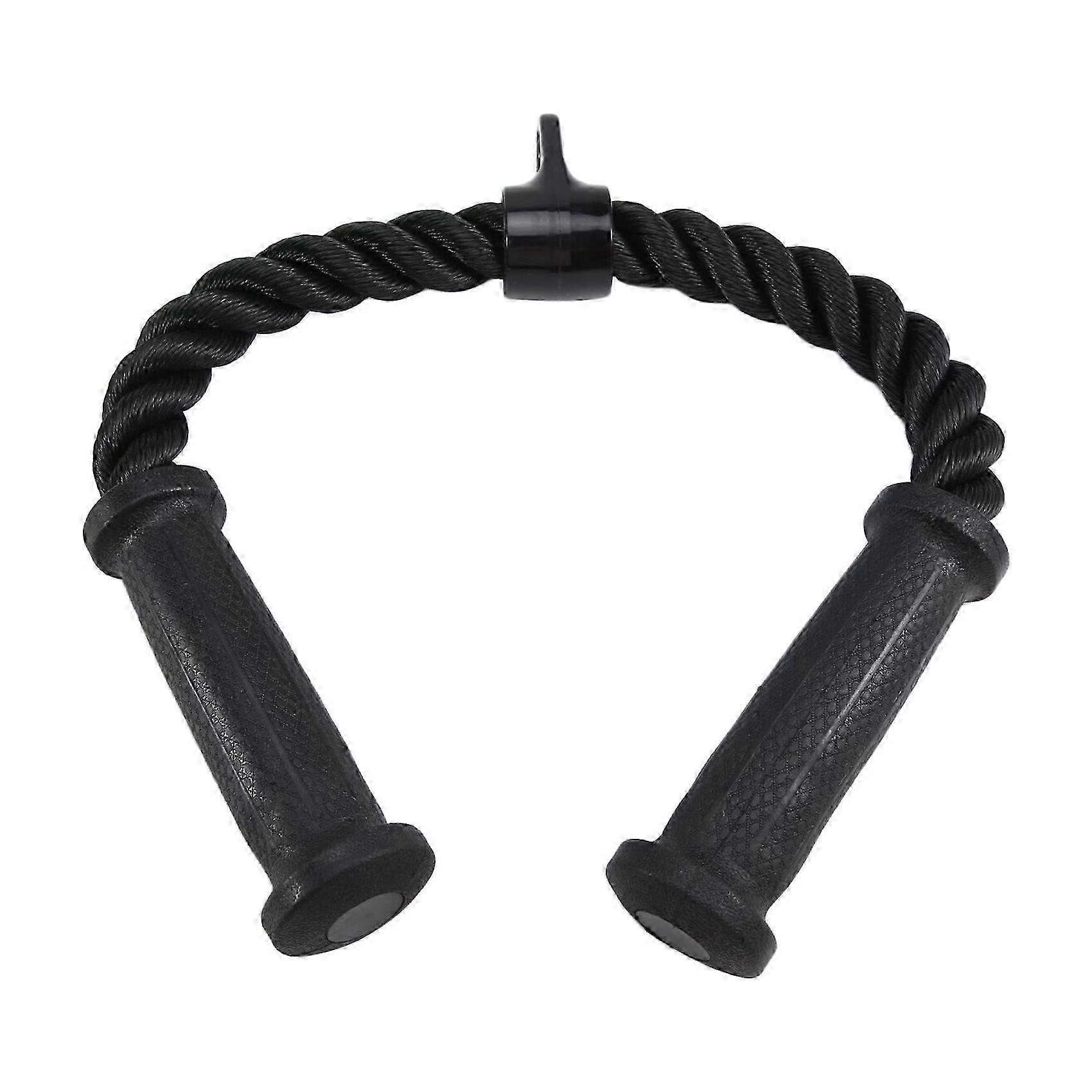 Rope Cable Attachment compatible with Gym Rope Pull-Down Attachment with Rubber Handles Exercise Machine Attachments