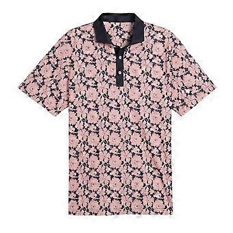 Puma Mens Fields Flower Pique Performance Polo Shirt