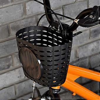 Cesta de bicicleta para niños Niños Negro Pequeña y linda canasta de bicicleta Manillares Niños Niñas Niños Scooter Basket