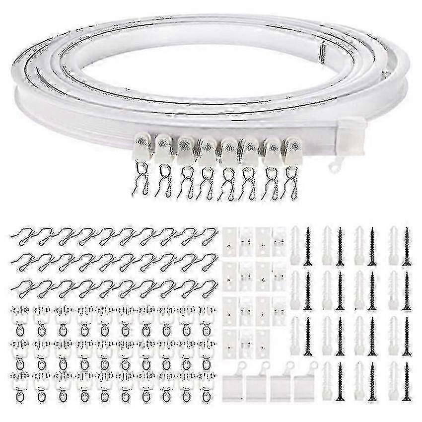 Flexible Ceiling Curtain Track 1-5m Bendable for Easy Installation