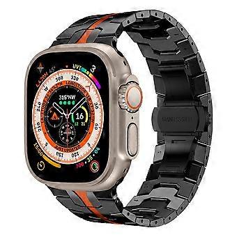 Für Apple Watch Series 10 42mm / 9 8 7 41 / 6 SE 5 4 40 / 3 2 1 38mm Stahl Ersatz Armband Schwarz / Rot Smart Uhr Neu