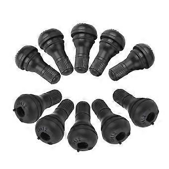 10Pcs Car Auto TR412 Wheel Snap In Tire Tyre Valve Stem Dust Cap Rubber Valve