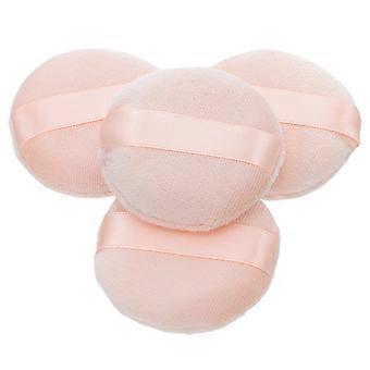 4 Stücke Runde Puderquaste Make-up Luftkissen Schwamm Puff Nicht-Fluoreszenz Concealer Foundation Kosmetische Puff Größe L