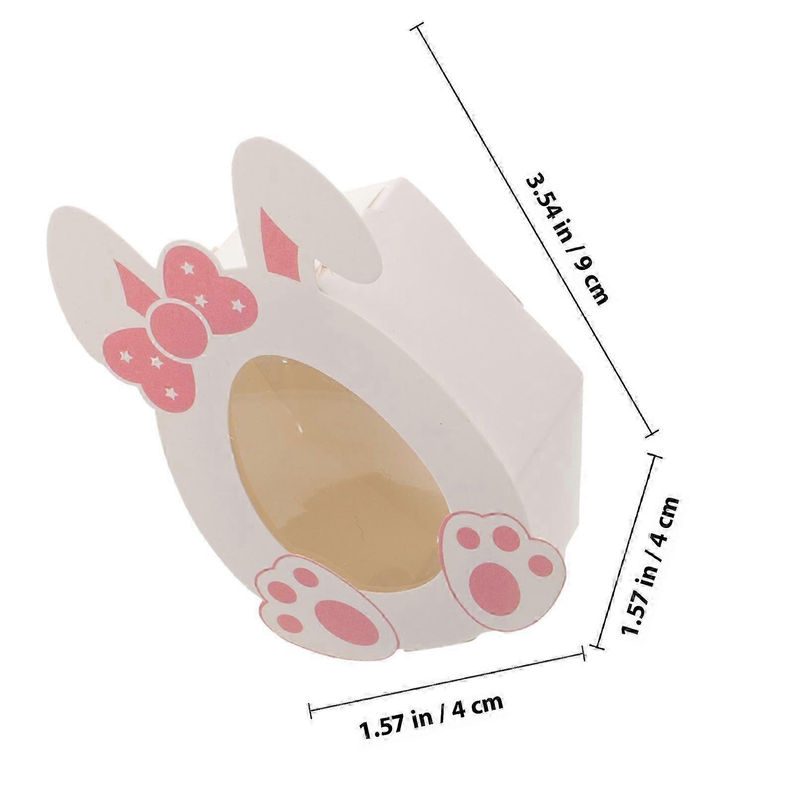 Bunny Candy Boxes Paper Biscuit Holder for Storage 10Pcs Box