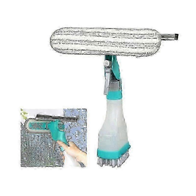 4 in 1 Microfiber Window Squeegee with Water Spray Bottle - Squeegee for Window PM