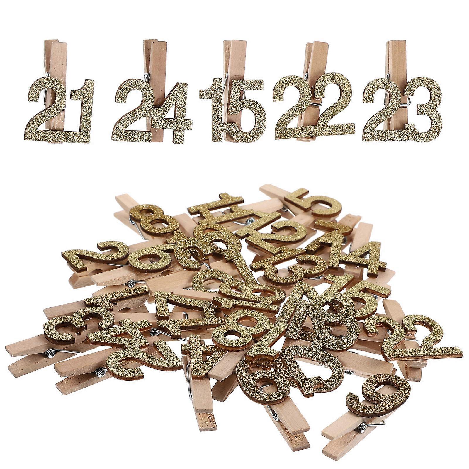 Multi-Function Wooden Photo Clamps for Decoration 24Pcs
