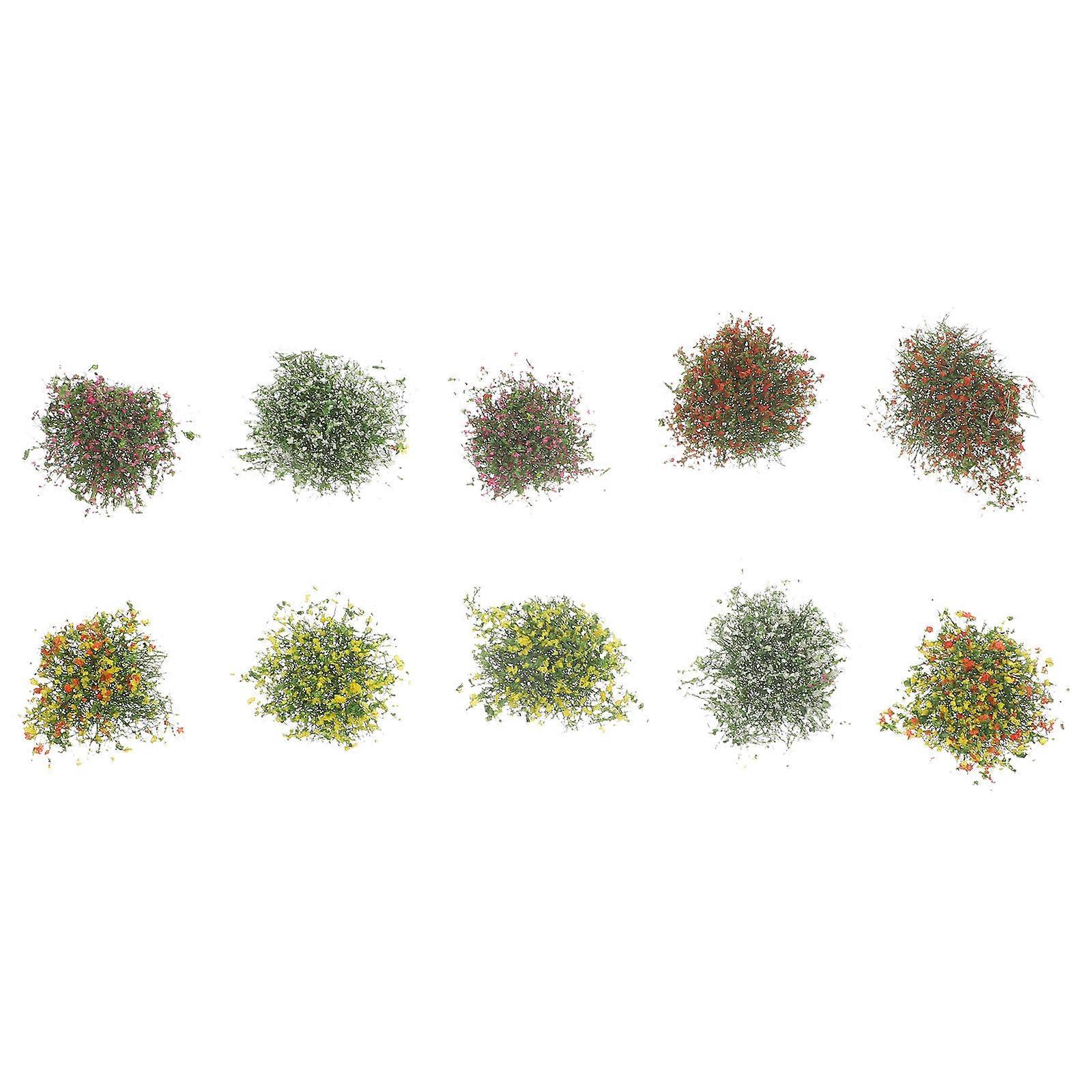 Simulation Landscape Decor Plastic Flower Cluster for Decoration 20Pcs