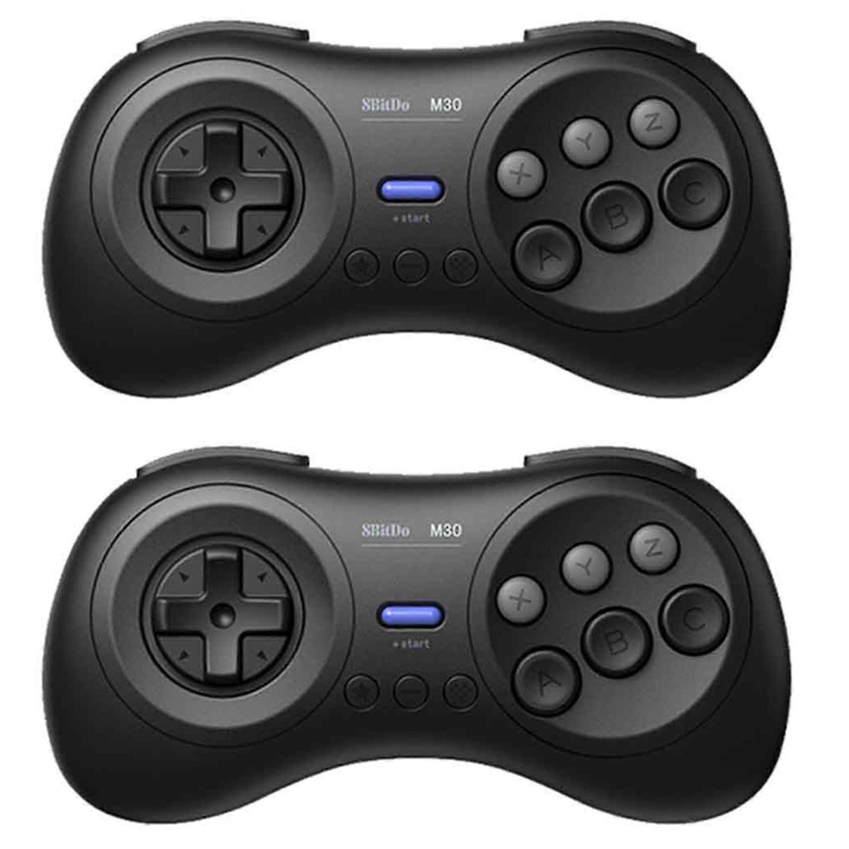 2X 8Bitdo M30 Bluetooth Controller Gamepad compatible with Nintendo Switch PC Mac Steam Black